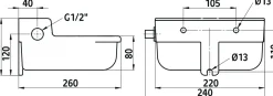Abreuvoir automatique, en fonte à niveau constant - 2 litres