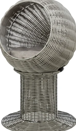 Abri Amalia, en polyrattan, ronde 42 × 70 cm, gris