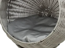 Abri Amalia, en polyrattan, ronde 42 × 70 cm, gris