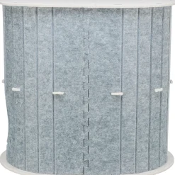 Abri Mara, feutre, 2 étages, ovale 66 × 62 × 46 cm, sable/gris