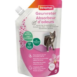 Absorbeur d'odeurs pour litière chat parfum orchidee - 400 g