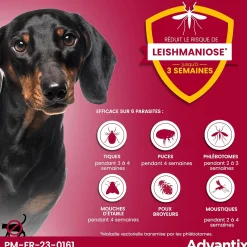 Advantix, chien inférieur à 4 kg, 4 pipettes de 0.4 ml