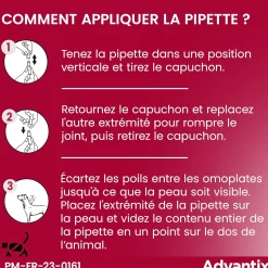 Advantix, chien inférieur à 4 kg, 4 pipettes de 0.4 ml