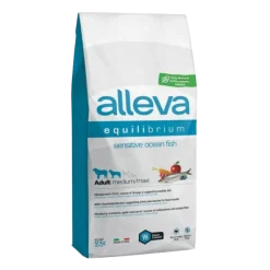 Alleva Equilibrium Chien adulte sensible poisson océanique, medium/ maxi, 12 kg
