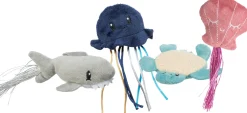 Animaux marins, en peluche, catnip, 5-8 cm, produit assorti