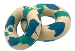 Anneau caoutchouc naturel Bagel, bleu, M 9.5 cm