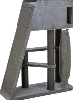 Arbre à chat Activ, gris avec rampe d'escalade, 122 cm