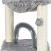 Arbre à chat Baza avec brosse, 50 cm, gris
