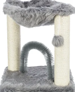 Arbre à chat Baza avec brosse, 50 cm, gris