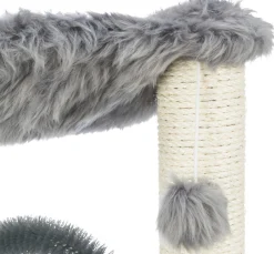 Arbre à chat Baza avec brosse, 50 cm, gris