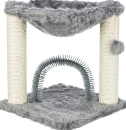 Arbre à chat Baza avec brosse, 50 cm, gris
