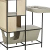 Arbre à chat CityStyle avec structure métallique 100 cm, crème
