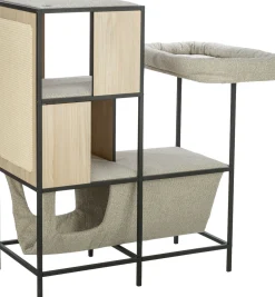 Arbre à chat CityStyle avec structure métallique 100 cm, crème