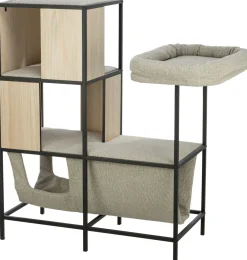 Arbre à chat CityStyle avec structure métallique 100 cm, crème