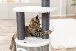 Arbre à chat Marco, 85 cm, blanc,beige