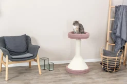 Arbre à chat Viviana, rond, 80 cm, vieux rose