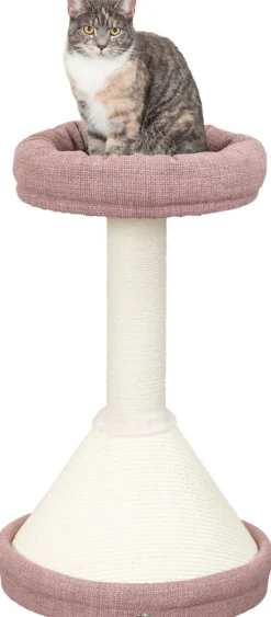 Arbre à chat Viviana, rond, 80 cm, vieux rose