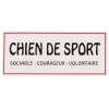 Autocollant "CHIEN DE SPORT"