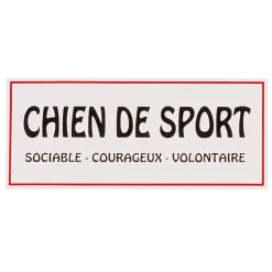 Autocollant "CHIEN DE SPORT"