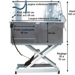 Baignoire inox - Electrique