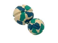 Balle caoutchouc naturel Ballee, bleu, L 8 cm