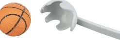 Balle catapulte avec balle, plast./caout. Mousse, 4,5/40 cm, orange/gris