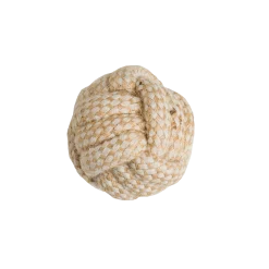 Balle coton recyclé et jute, 9.5 cm