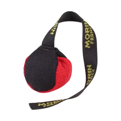 Balle MORBALL Polycoton NOIR / ROUGE avec poignée