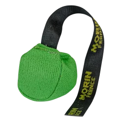 Balle MORBALL Polycoton VERT FLUO avec poignée