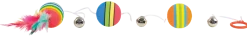 Balles arc en ciel sur bande élastique