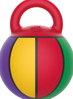 Ballon de basket multicolor, rebondissant avec poignée