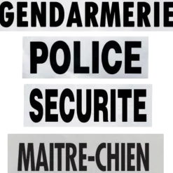 Bandeaux 13 x 5 cm + 27 x 10 cm POLICE (fond retro)