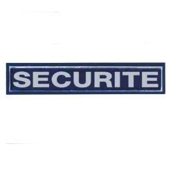 Barrette rétro-réfléchissante dos velcro 10x2cm SECURITE