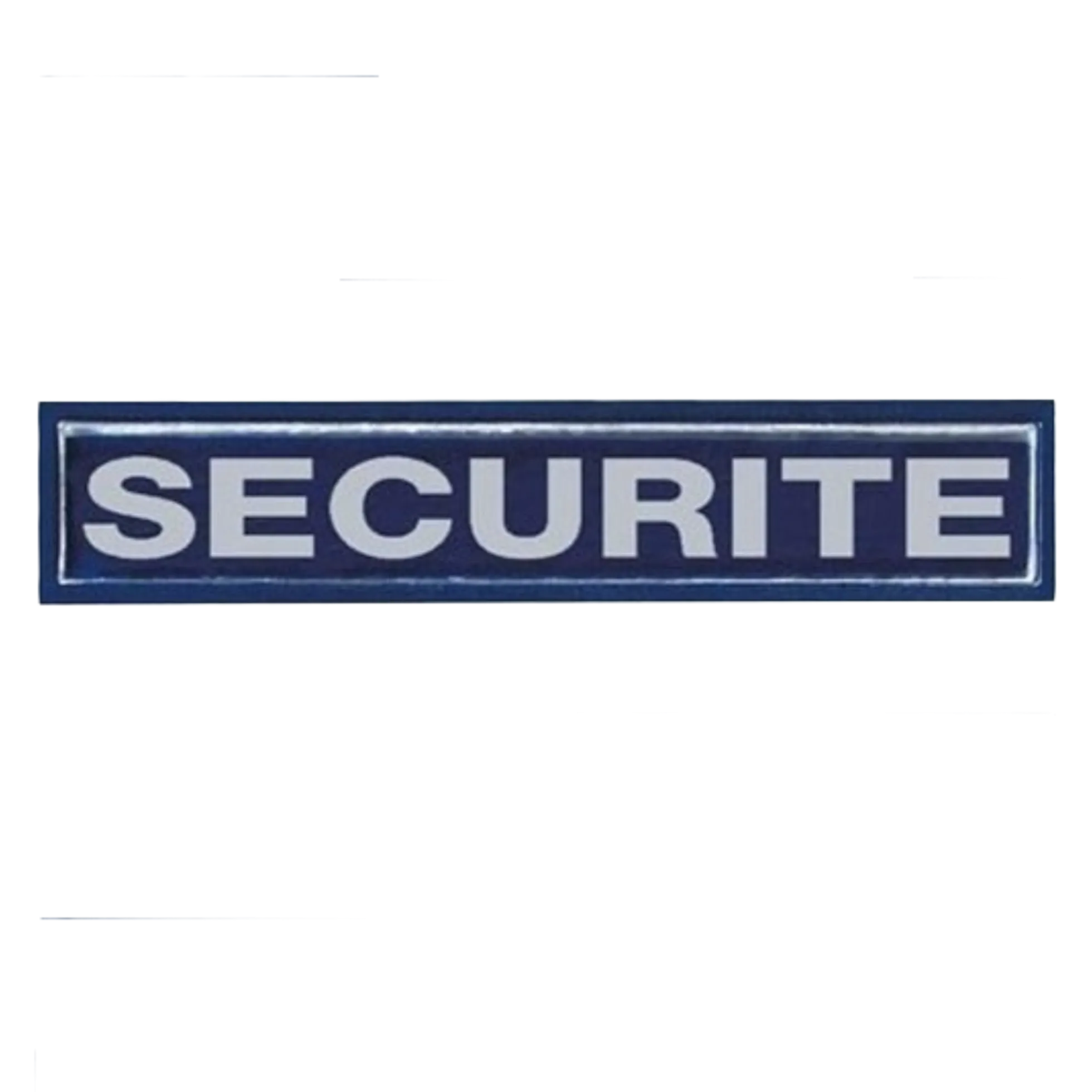 Barrette rétro-réfléchissante dos velcro 10x2cm SECURITE