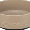 BE NORDIC gamelle, en céramique/caoutchouc, 1,2 l/ 18 cm, taupe