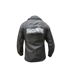 Blouson léger noir imprimé SECURITE S/M