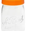 Bocal en verre avec couvercle à vis 2 litres