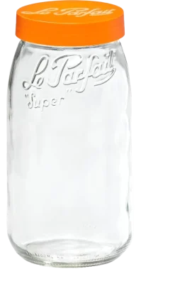 Bocal en verre avec couvercle à vis 1 litre