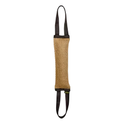 Boudin toile de jute, 2 poignées, 27 cm x diam 7 cm