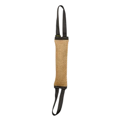 Boudin toile de jute, 2 poignées, 25 cm x diam 6 cm