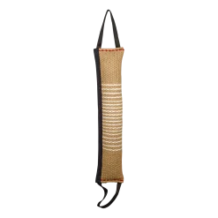 Boudin toile de jute, 2 poignées, 59 cm x diam 12 cm