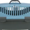 Box de transport Capri 2 XS–S: 37 × 34 × 55 cm, gris foncé/vert pastel