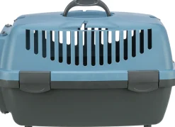 Box de transport Capri 2 XS–S: 37 × 34 × 55 cm, gris foncé/vert pastel