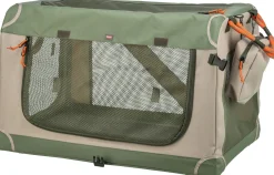Box pour chien Comfy M: 51,9 × 49,4 × 85,7 cm, vert olive/beige