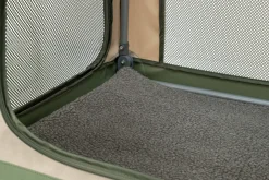 Box pour chien Comfy S: 47,5 × 44,5 × 70 cm, vert olive/beige