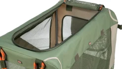 Box pour chien Comfy S: 47,5 × 44,5 × 70 cm, vert olive/beige