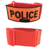 Brassard fluo avec bande élastique POLICE
