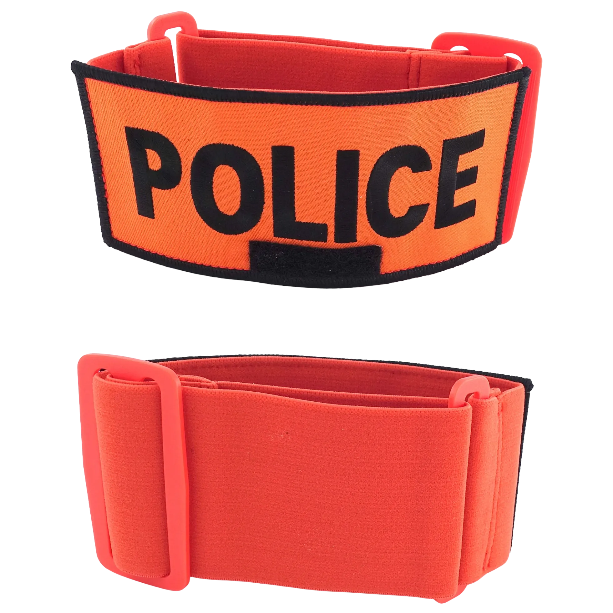Brassard fluo avec bande élastique POLICE