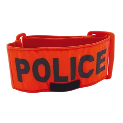 Brassard fluo orange police