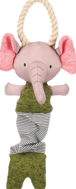 Britty, jouet pour chiot éléphant vert